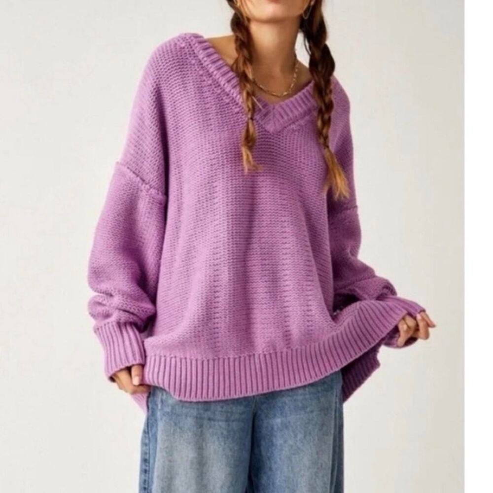 Free people purple alli oversized